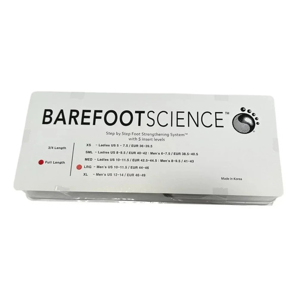 Barefoot Science Insoles  Full 5 Step Foot Strength System Men Size L 10 - 11.5 - Picture 1 of 6